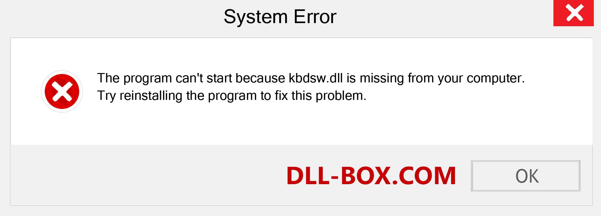  kbdsw.dll file is missing?. Download for Windows 7, 8, 10 - Fix  kbdsw dll Missing Error on Windows, photos, images